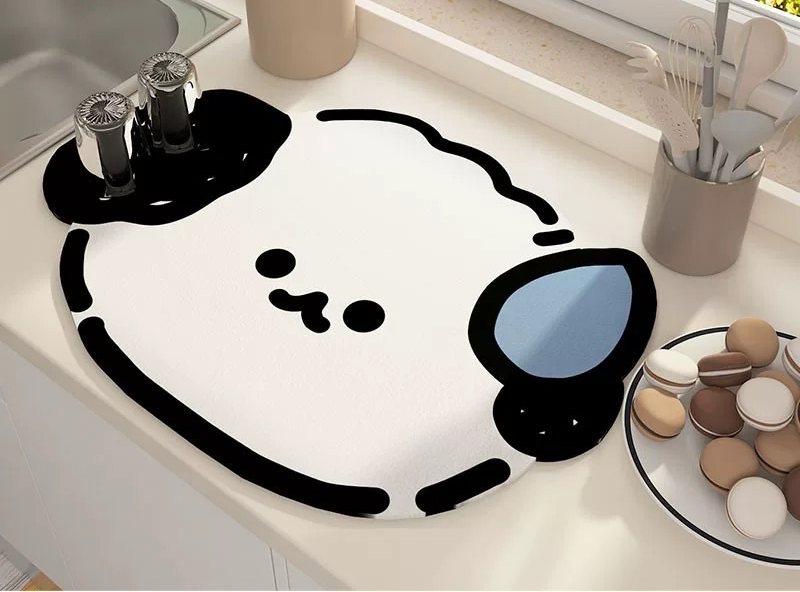 Diatomaceous Earth Kitchen Counter Water-Absorbing Mat