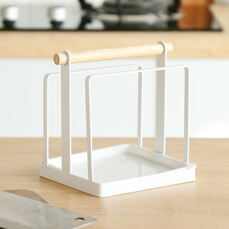 Minimalist Cutting Board Storage Rack
