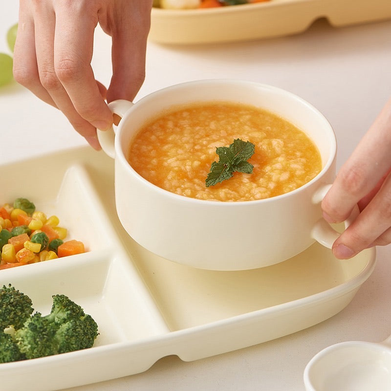 Cream Versatile 3-Piece Tableware Set