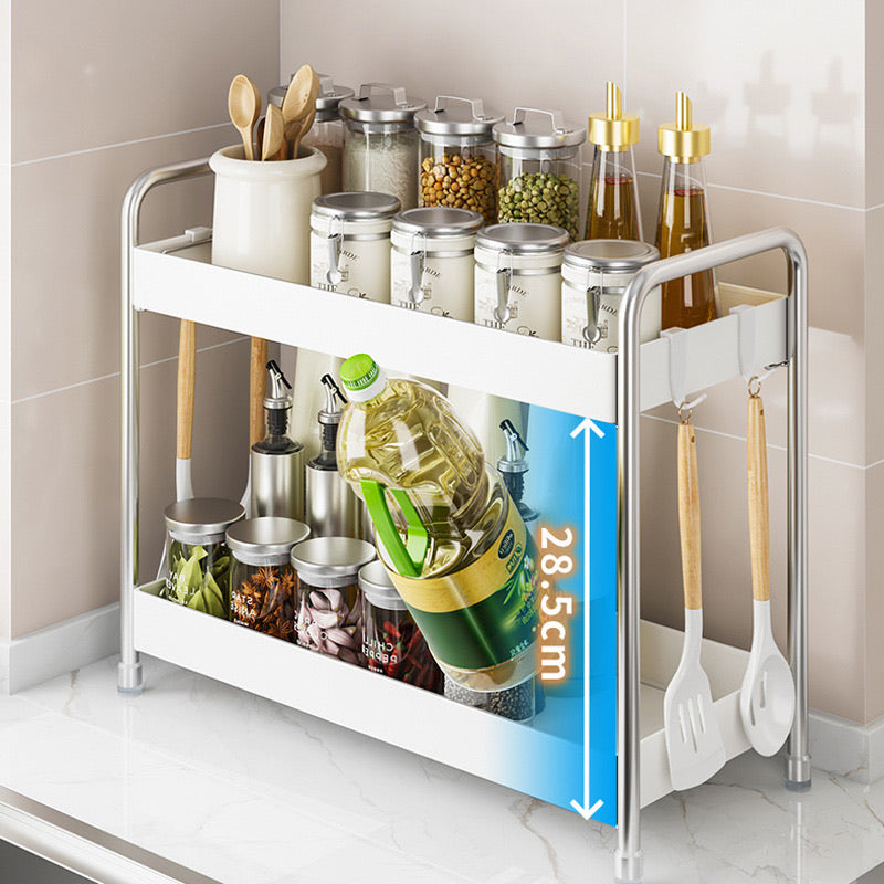 Stainless Steel Kitchen Countertop Spice Rack