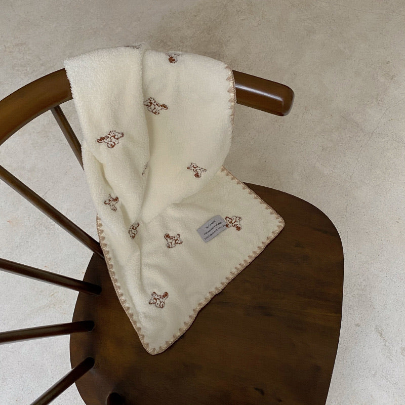 Bear Coral Fleece Towel Set