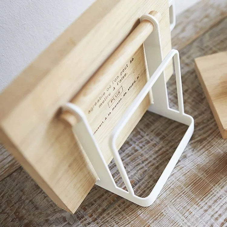 Minimalist Cutting Board Storage Rack