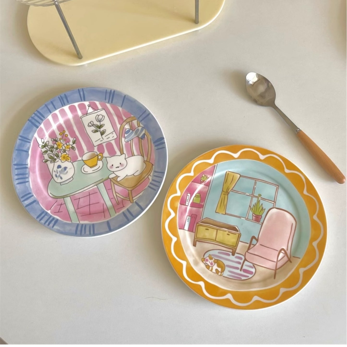 Dreamy Cartoon Ceramic Plate