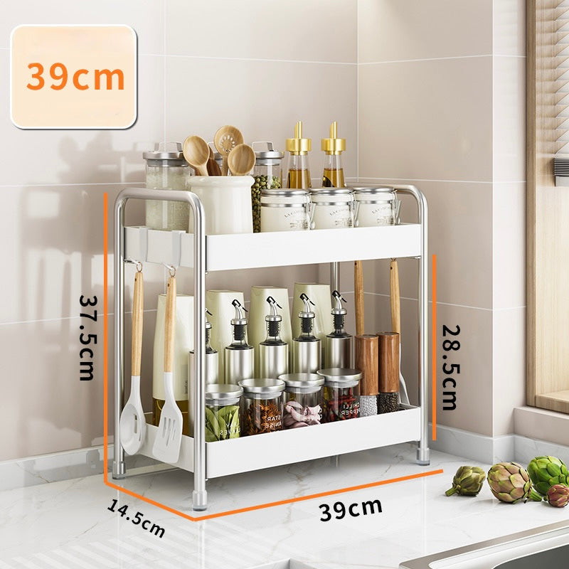 Stainless Steel Kitchen Countertop Spice Rack