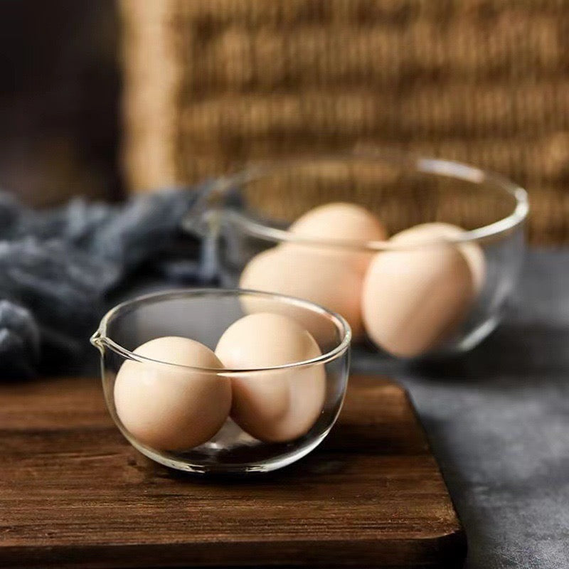 Japanese Borosilicate Glass Pouring Bowl (Small / Large Sizes Available)