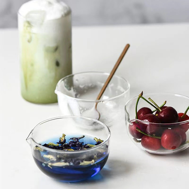 Japanese Borosilicate Glass Pouring Bowl (Small / Large Sizes Available)