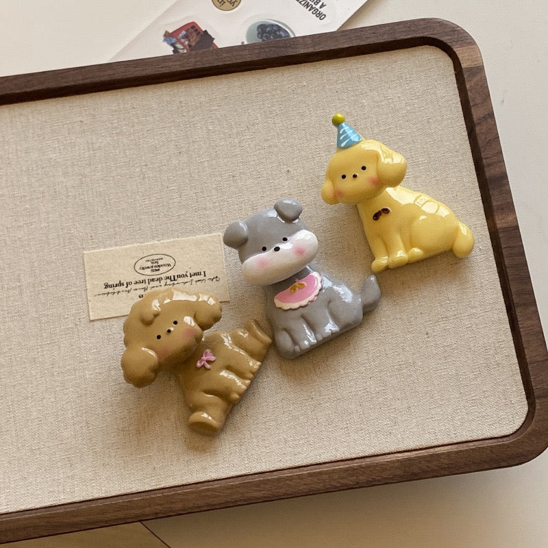 Cute Cartoon Wobbling Puppy Fridge Magnet (4 Styles Available)