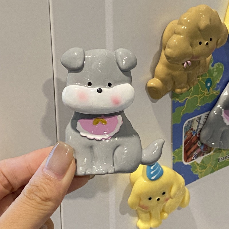 Cute Cartoon Wobbling Puppy Fridge Magnet (4 Styles Available)