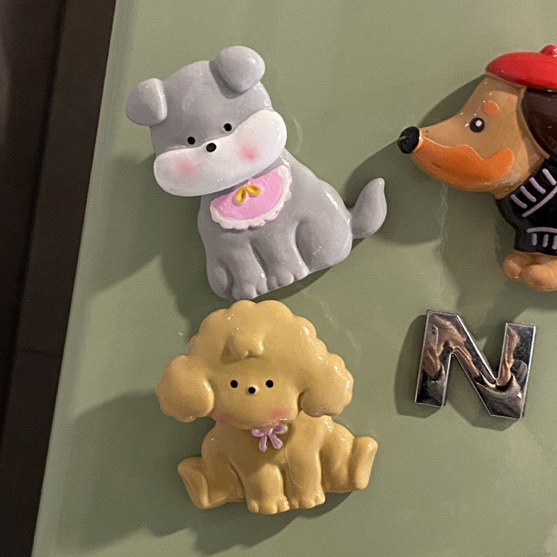 Cute Cartoon Wobbling Puppy Fridge Magnet (4 Styles Available)