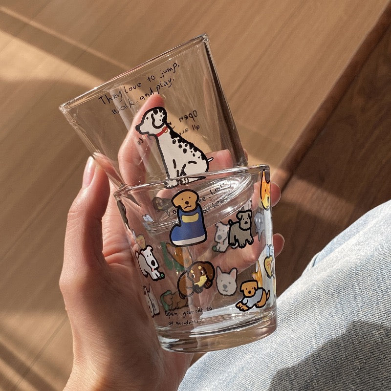 Japanese Niche Cartoon Dog Heat-Resistant Glass Cup