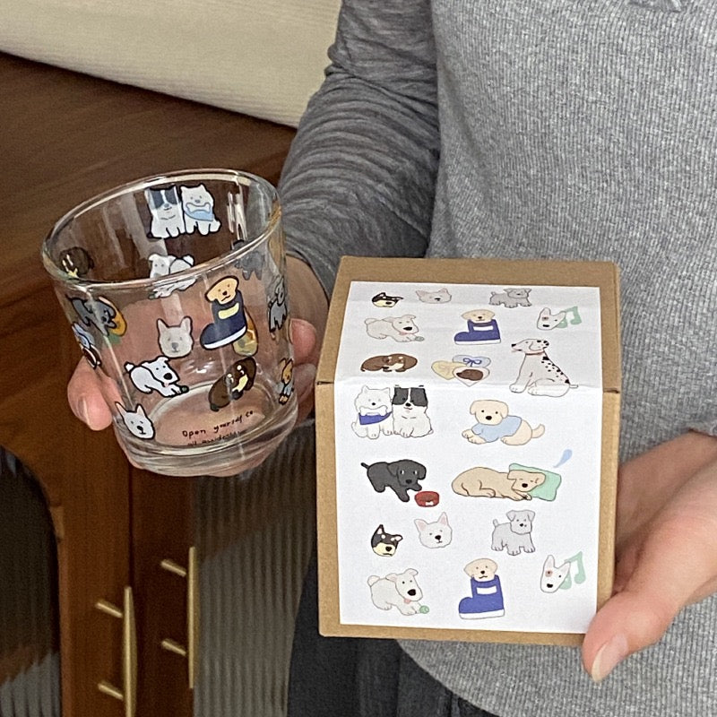 Japanese Niche Cartoon Dog Heat-Resistant Glass Cup