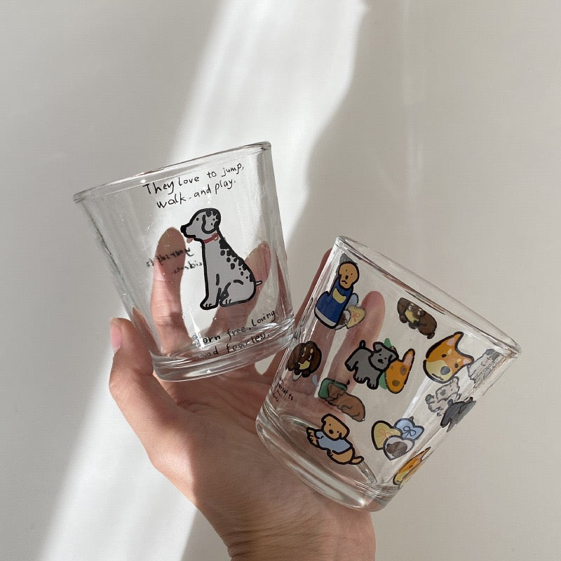 Japanese Niche Cartoon Dog Heat-Resistant Glass Cup