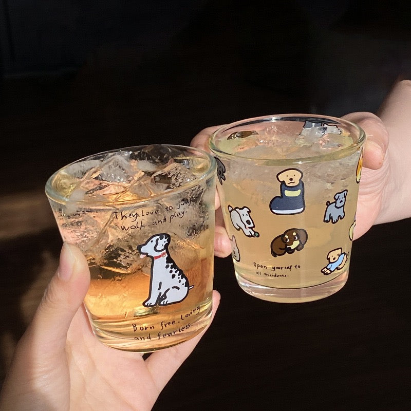 Japanese Niche Cartoon Dog Heat-Resistant Glass Cup