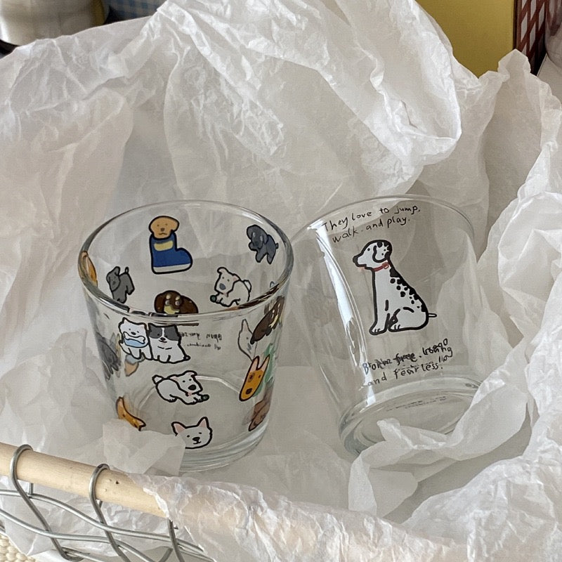 Japanese Niche Cartoon Dog Heat-Resistant Glass Cup