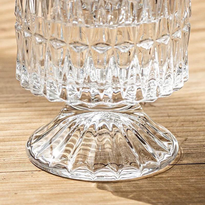 European-Style Crystal Pedestal Vase