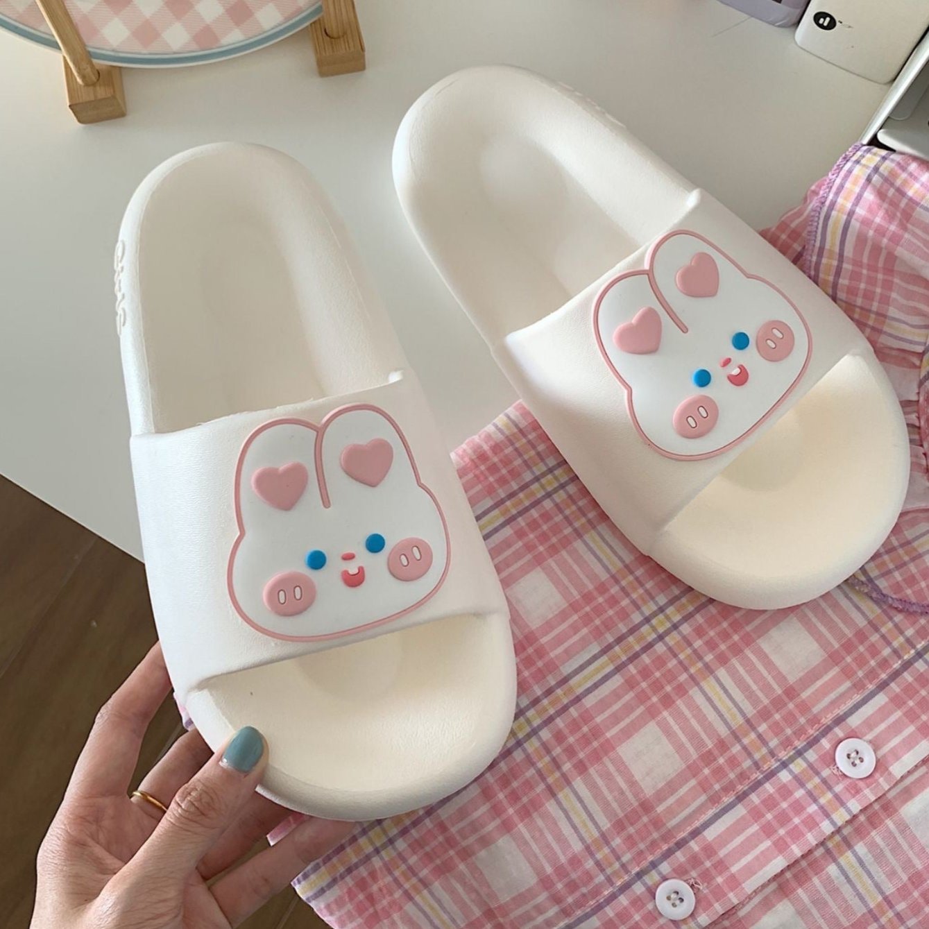 Cute Rabbit Slippers for Woman