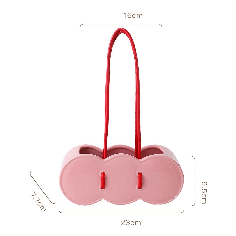 Creative Handbag-Shaped Flower Vase