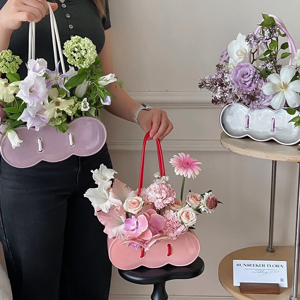 Creative Handbag-Shaped Flower Vase