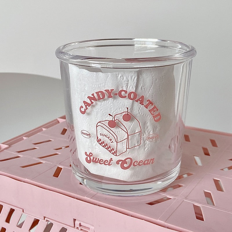 Cute Illustration Glass Cup