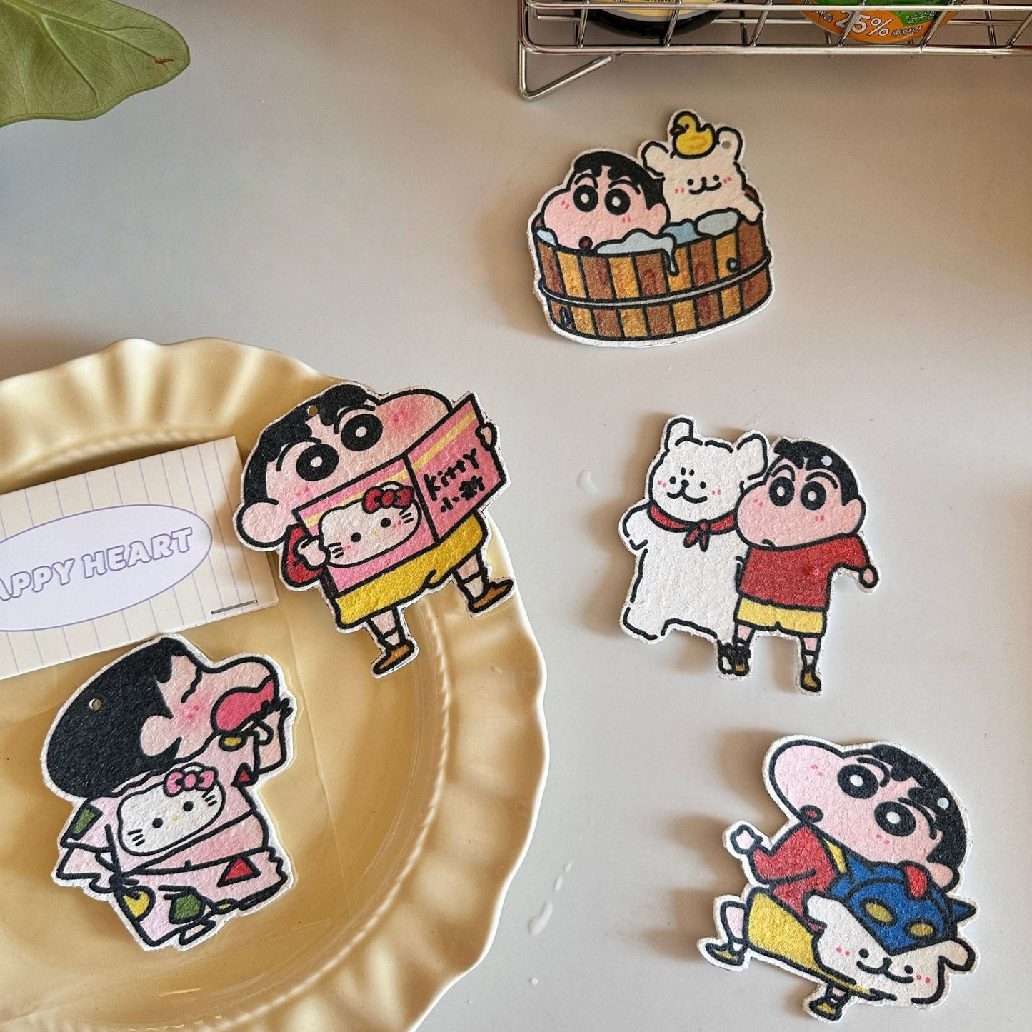 Crayon Shin-chan Cellulose Sponge Dishcloth