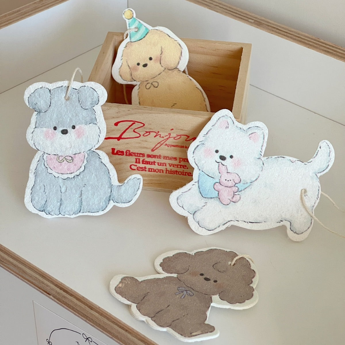 Cute Puppy Cellulose Sponge Dishcloth