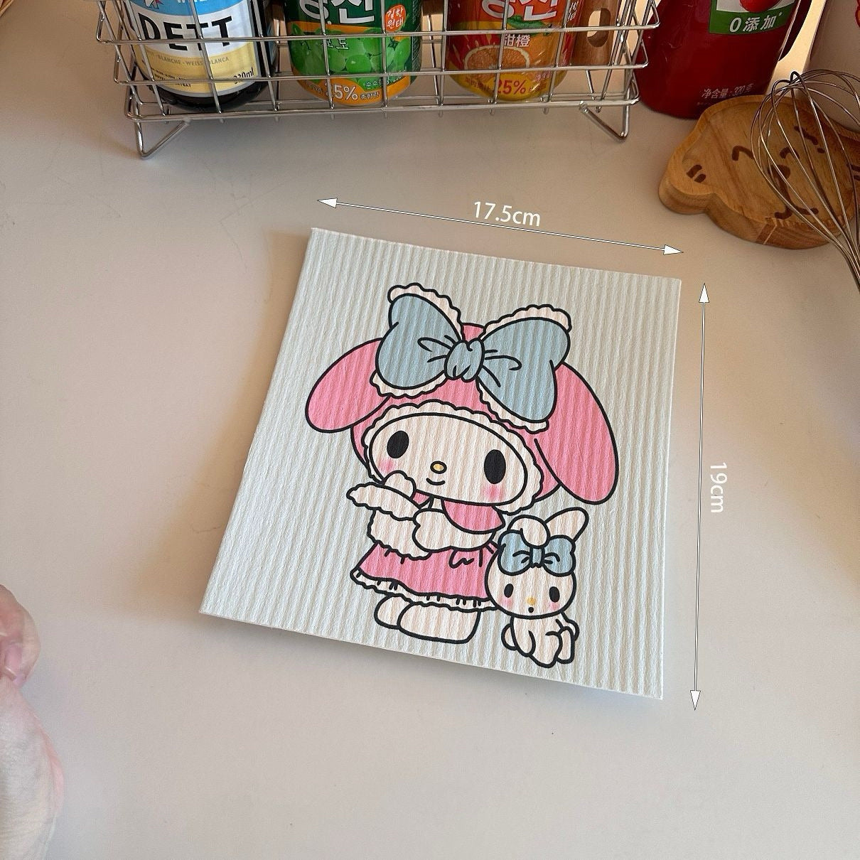 My Melody Cellulose Sponge Dishcloth