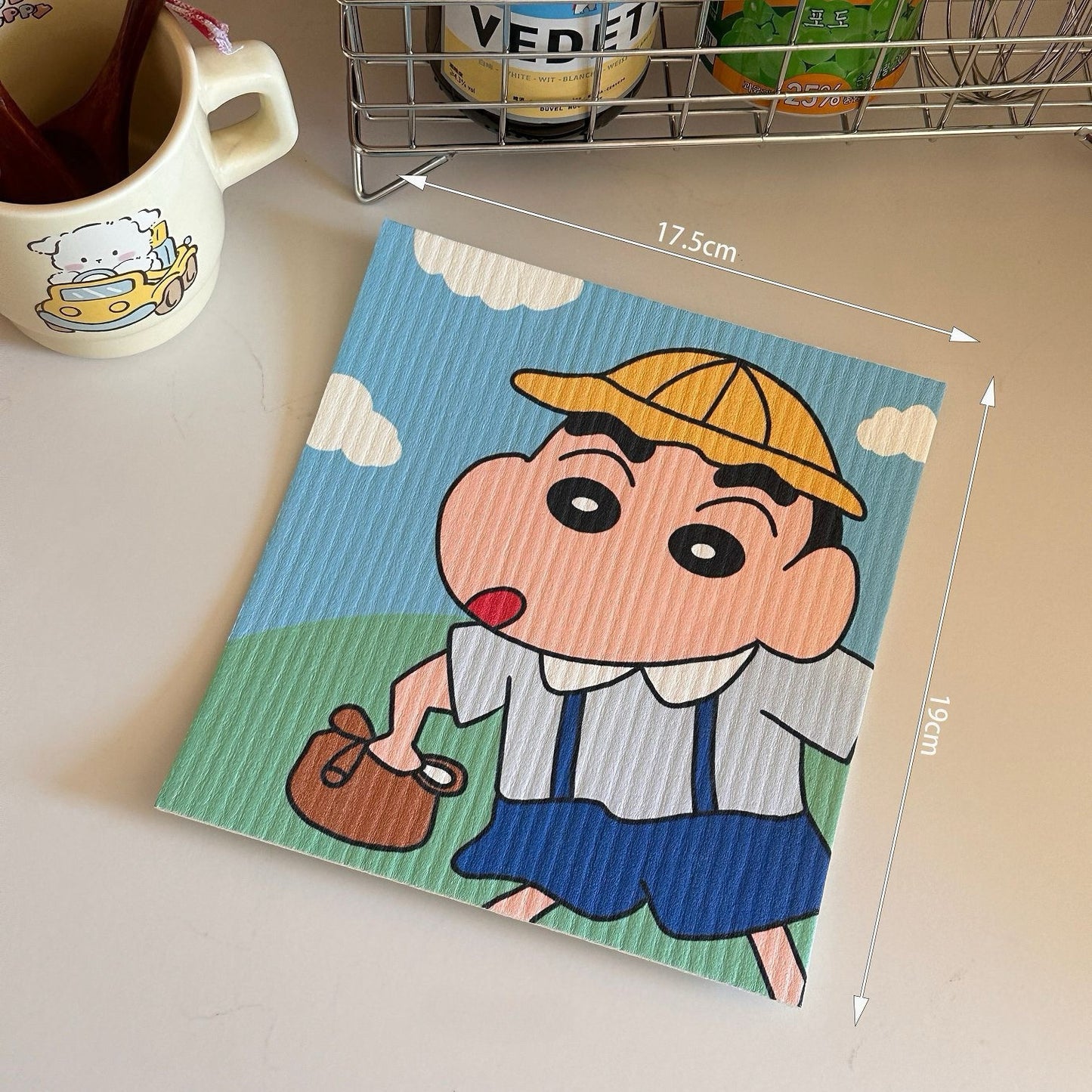 Crayon Shin-chan Cellulose Sponge Dishcloth