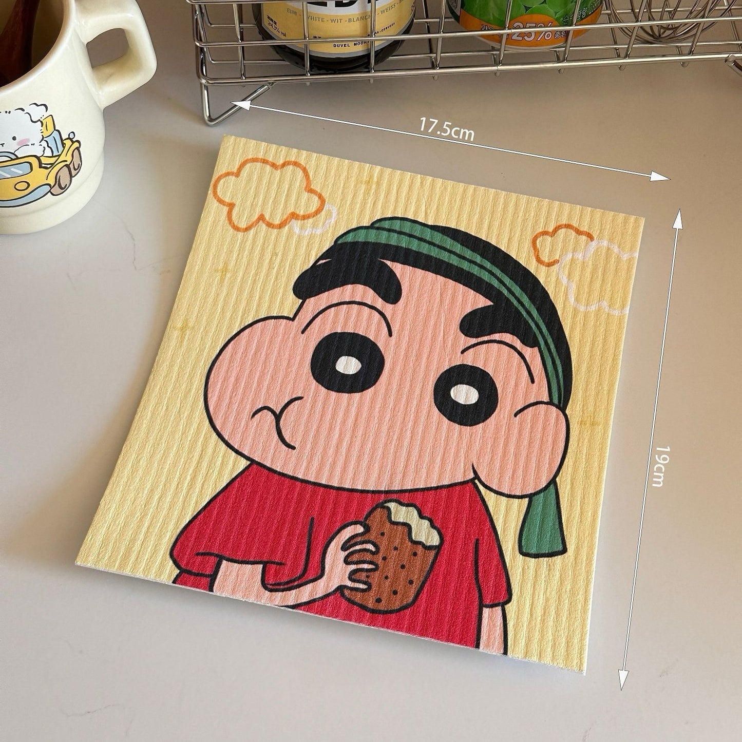 Crayon Shin-chan Cellulose Sponge Dishcloth