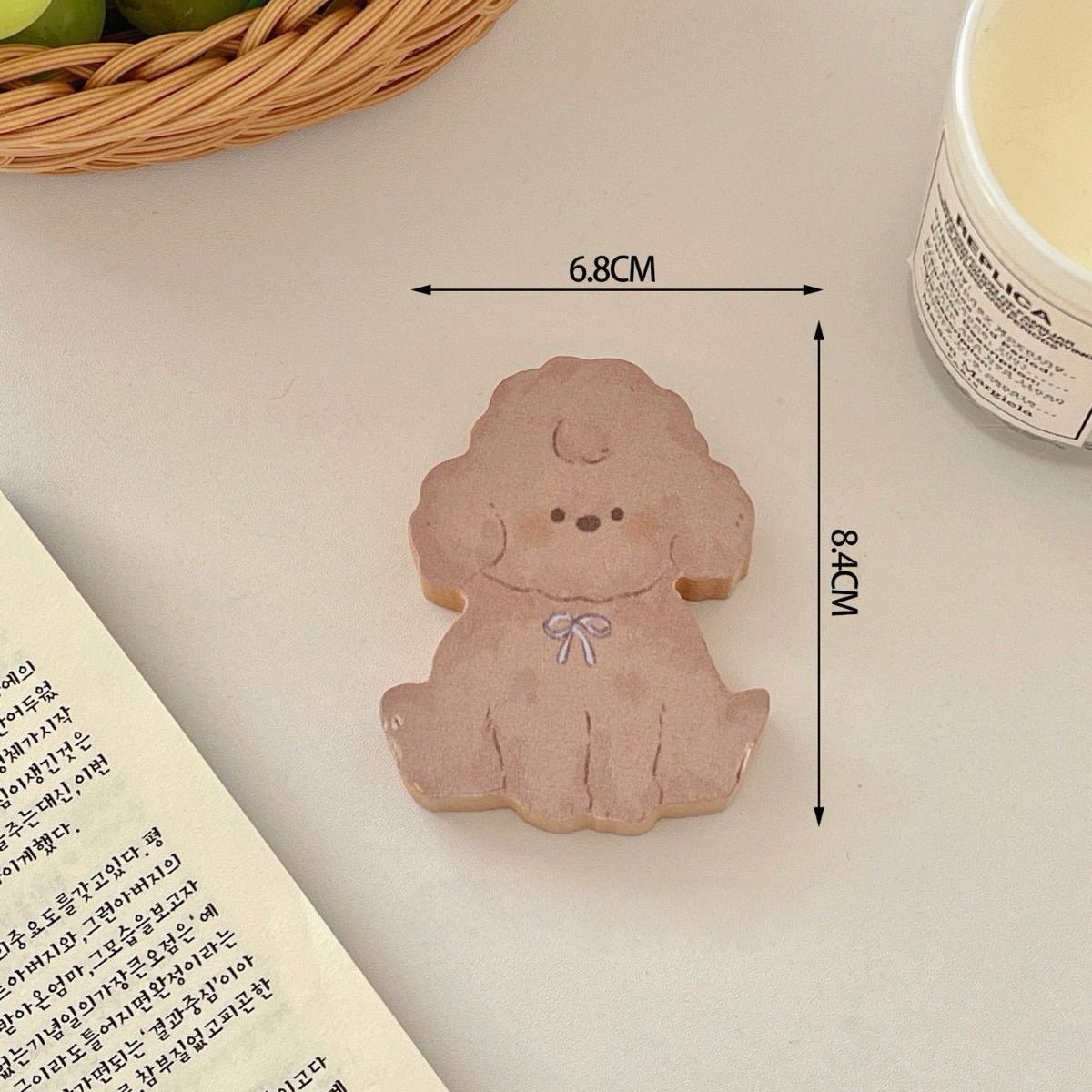 Cartoon Dog Beech Wood Fridge Magnet Bottle Opener