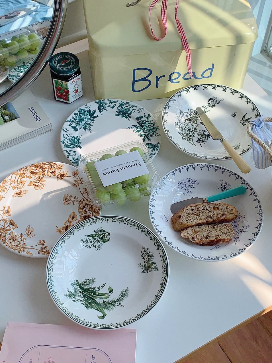 French Vintage Floral Soup Plate Series