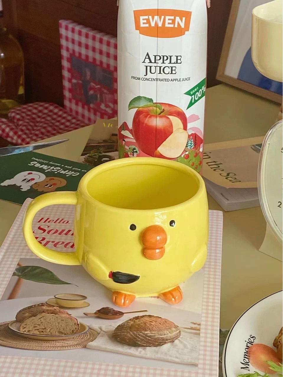 Cute Yellow Duck Ceramic Mug