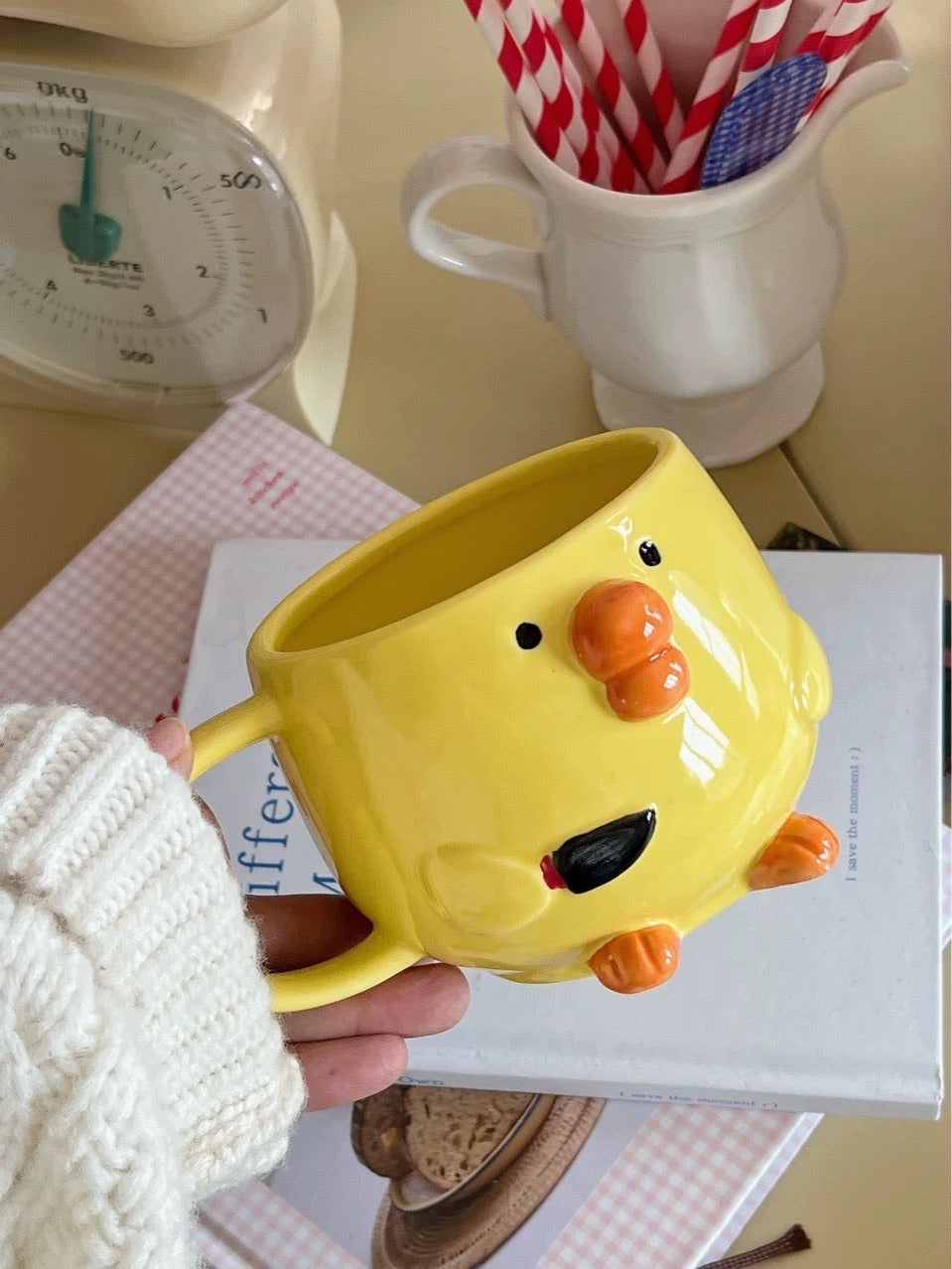 Cute Yellow Duck Ceramic Mug