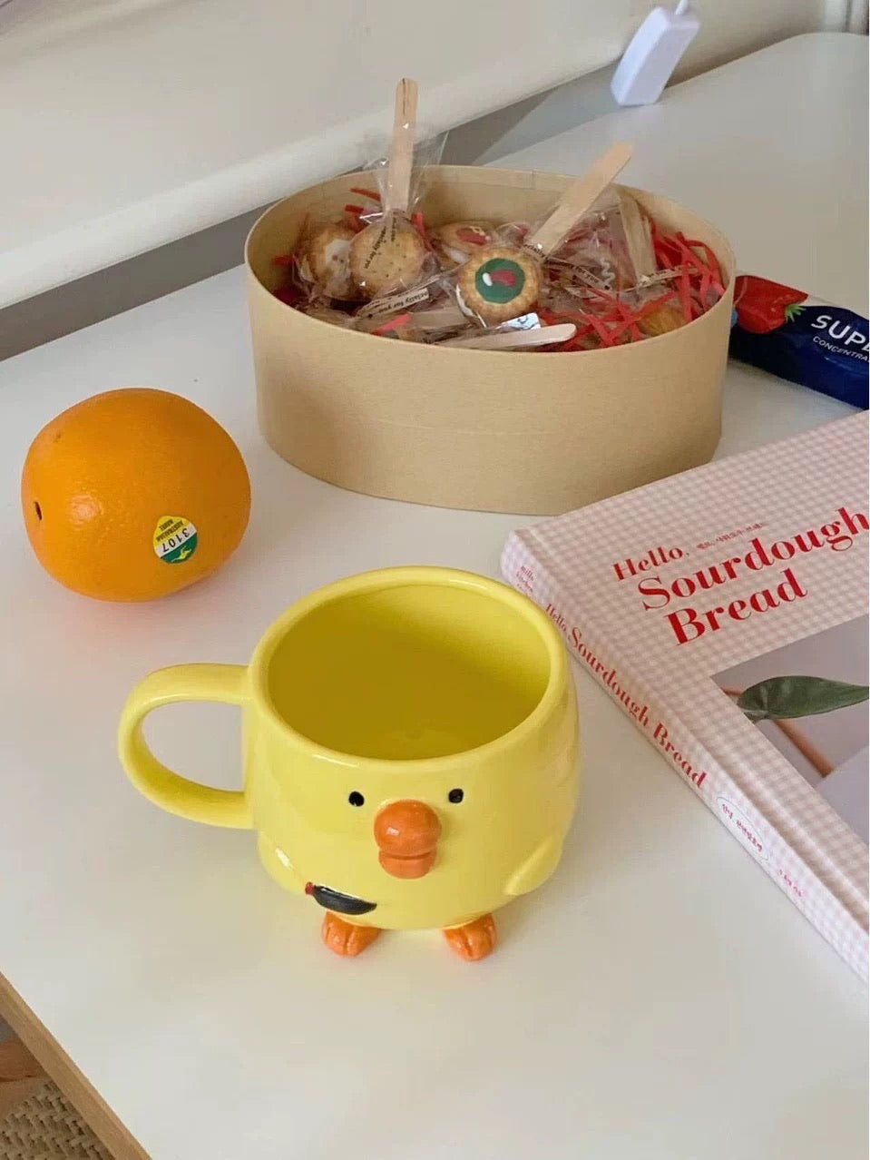 Cute Yellow Duck Ceramic Mug
