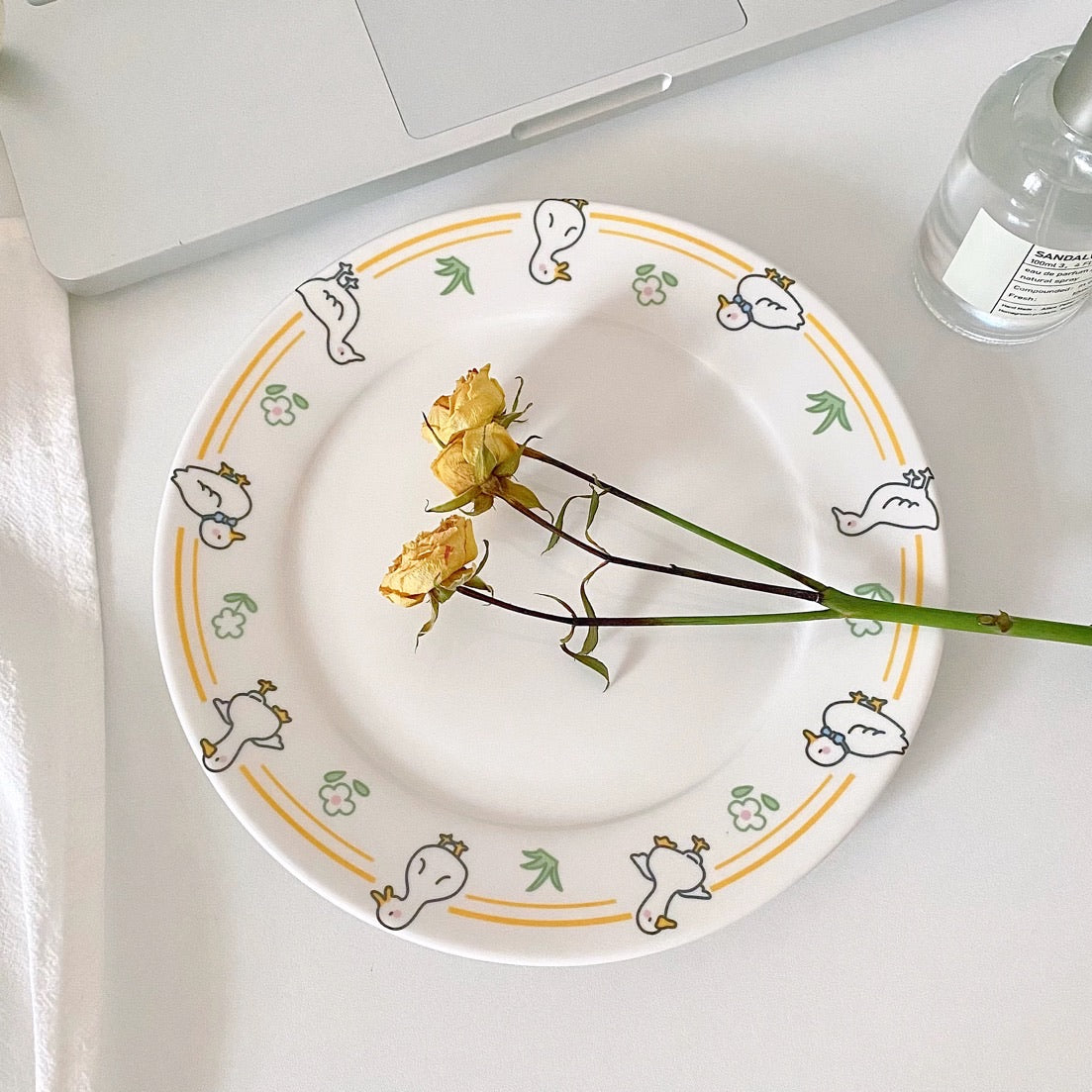 Cute Duck Ceramic Plate