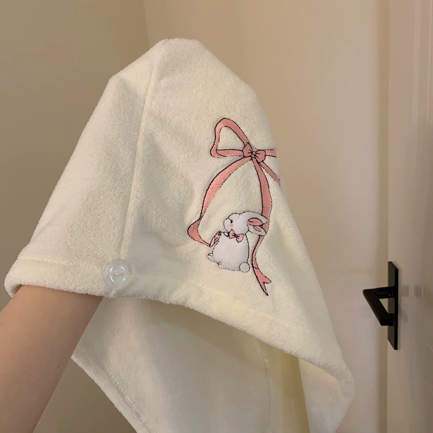 Bunny Bow Towel and Bath Towel 3-Piece Set