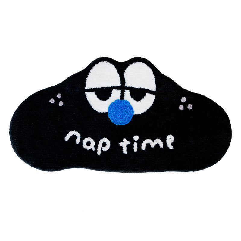 Cloud-Shaped Nap Time Flannel Plush Rug Set (2 Pieces)