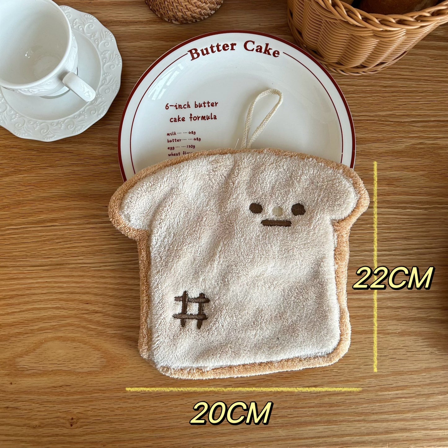 Cute Bread-Shaped Hand Towel