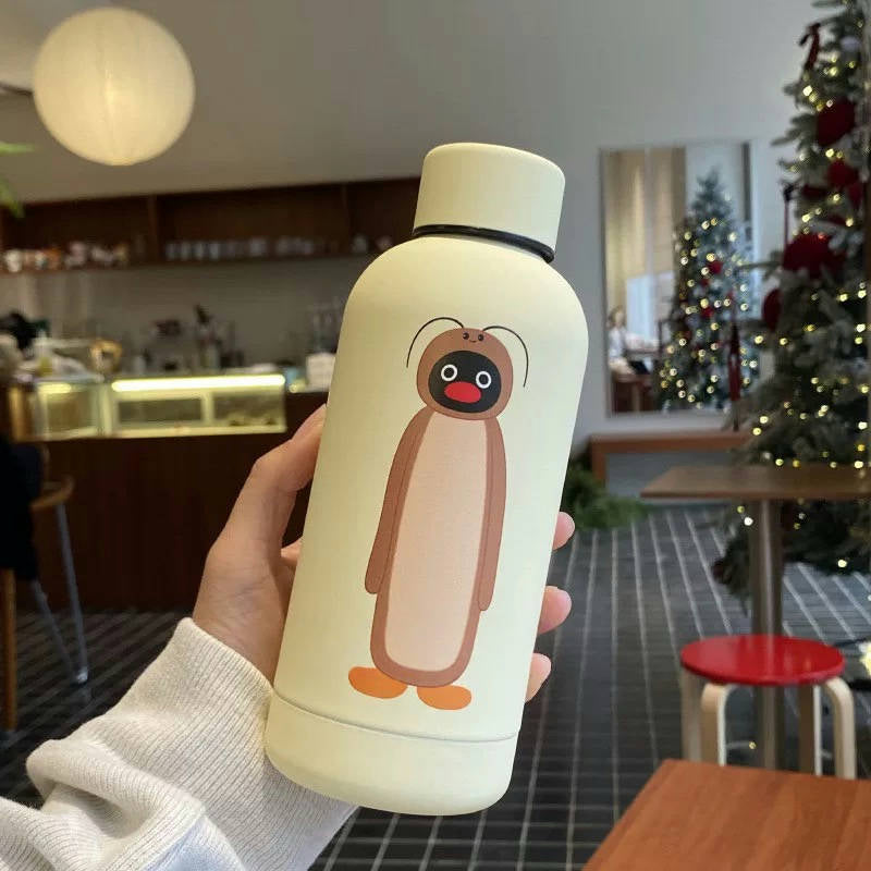 Cartoon Cockroach Matte Stainless Steel Insulated Bottle