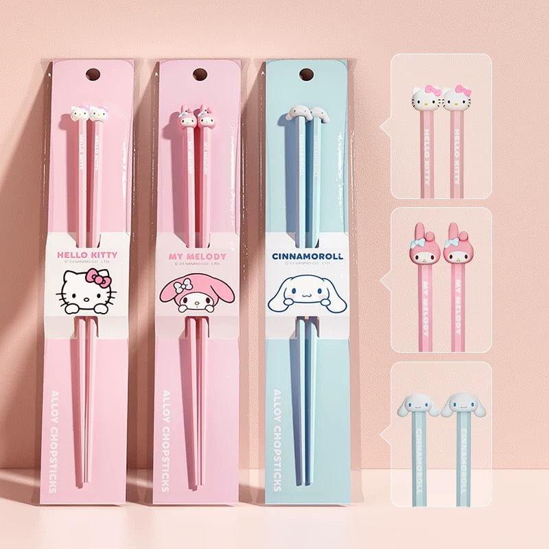 Sanrio Cartoon Alloy Chopsticks