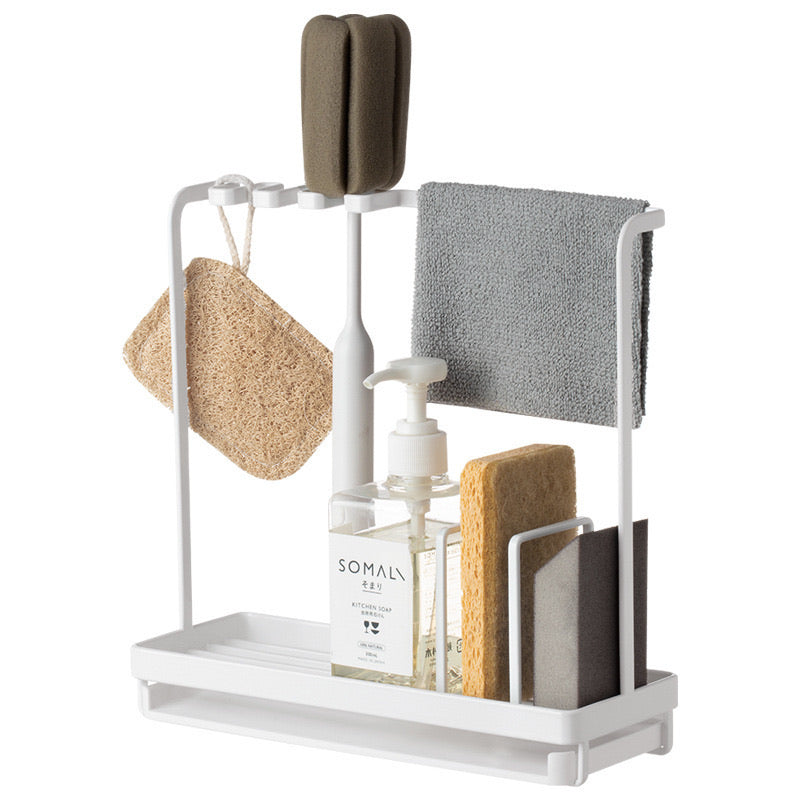 Multifunctional Kitchen Sponge and Towel Organizer
