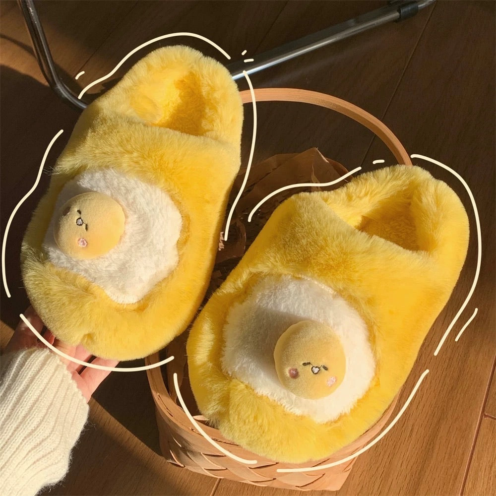 Gudetama Plush Slippers for Woman