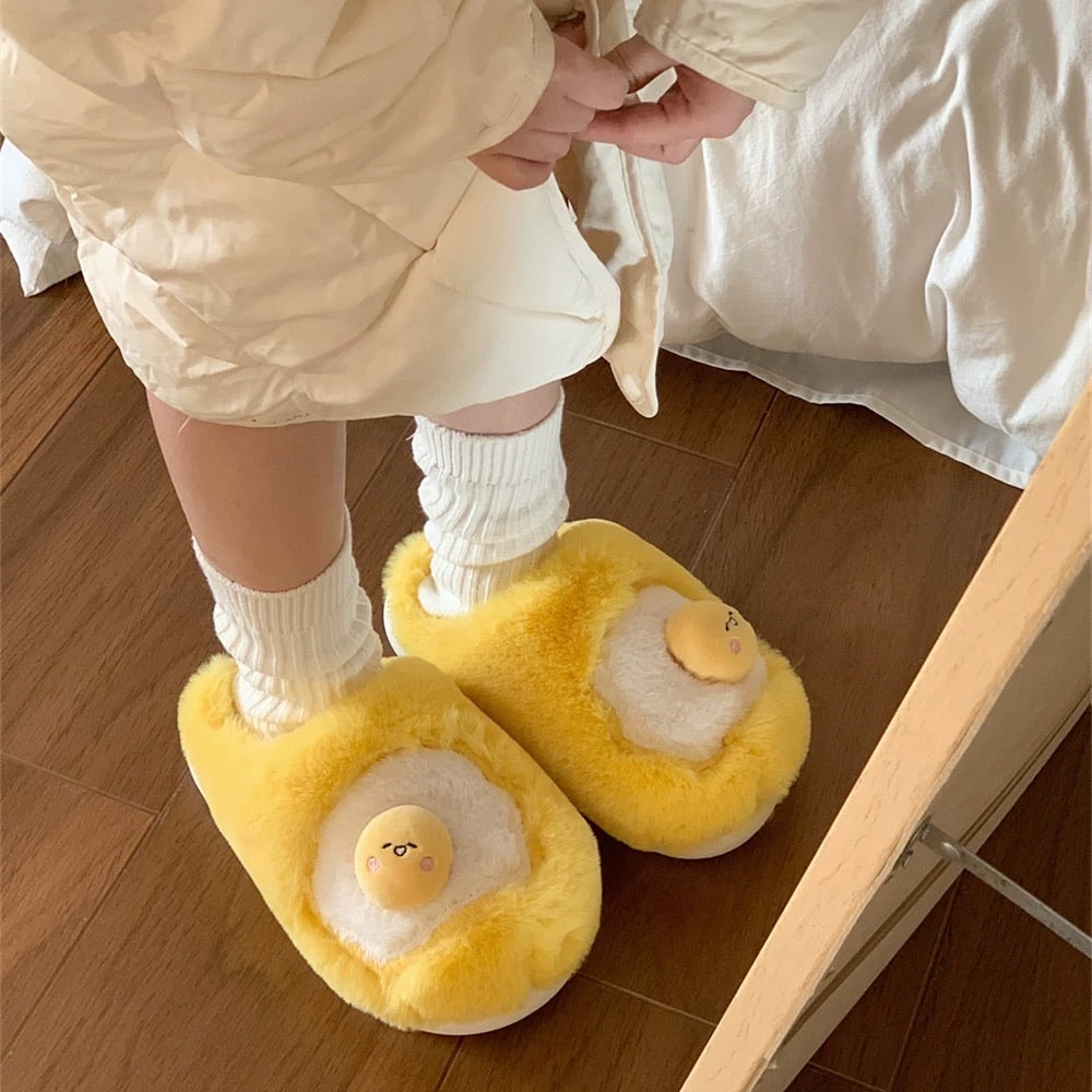 Gudetama Plush Slippers for Woman
