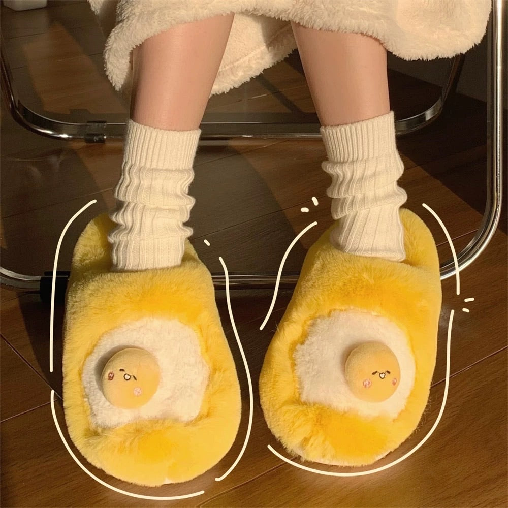 Gudetama Plush Slippers for Woman