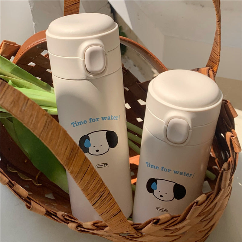 Cute Puppy Insulated Water Bottle