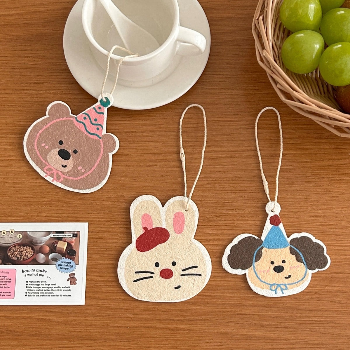 Cartoon Animal-Shaped Wood Pulp Kitchen Cloth