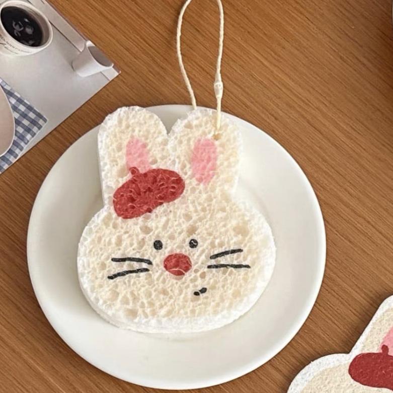 Cartoon Animal-Shaped Wood Pulp Kitchen Cloth