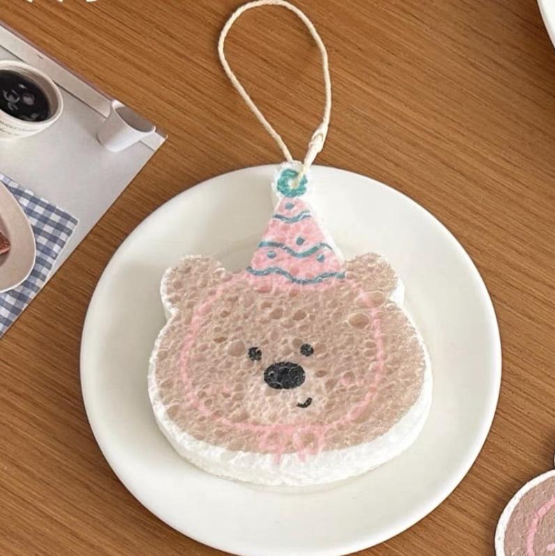 Cartoon Animal-Shaped Wood Pulp Kitchen Cloth