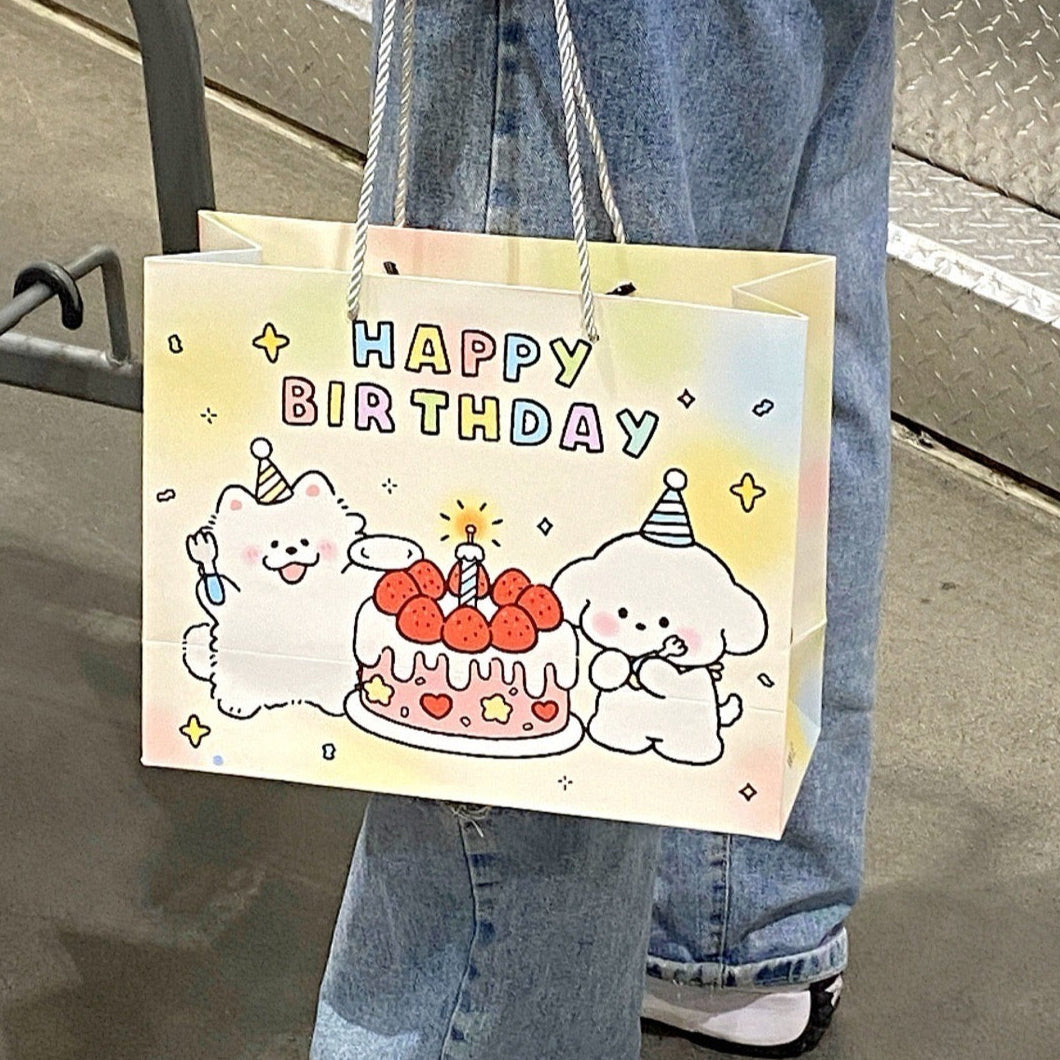 Cute Puppy Birthday Gift Bag