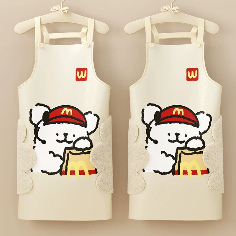 McDonald's Line-Art Dog Waterproof and Oilproof Apron