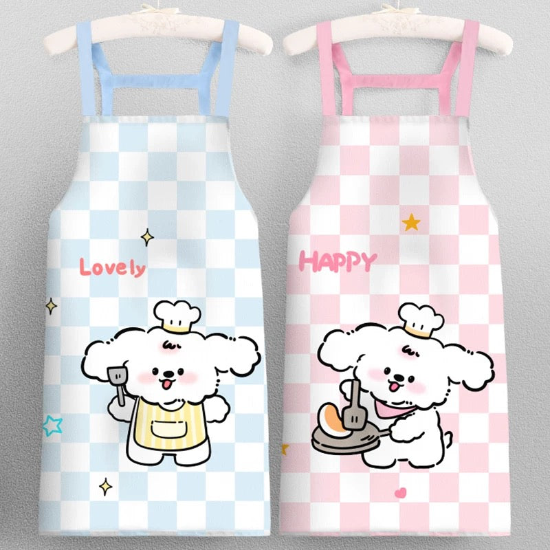 Adorable Chef Dog Canvas Apron